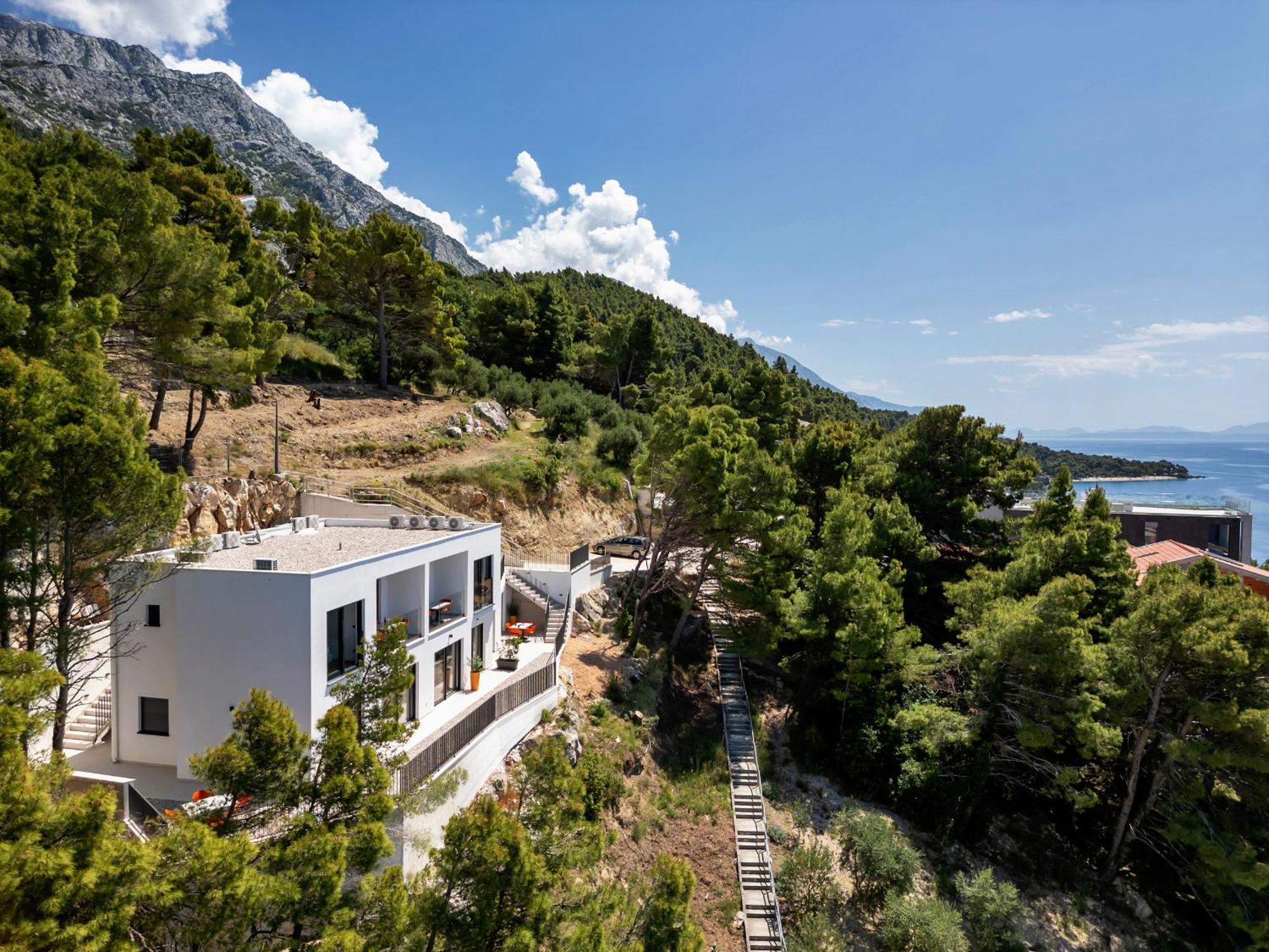Villa Lito - Only 50M From Sea! - Makarska Exklusiv Brela Dış mekan fotoğraf